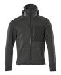 Kapuzensweatshirt, Reißverschluss Kapuzensweatshirt Größe M, Schwarz-meliert/Schwarz Produktbild img1 S