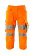 Dreiviertel-Hose mit Knietaschen Dreiviertel-Hose Größe C44, hi-vis orange Produktbild