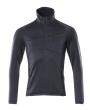 Fleecepullover mit kurzem Reißverschluss Microfleecejacke Größe 2XL, schwarzblau Produktbild