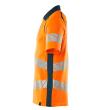 Polo-Shirt, moderne Passform Polo-shirt Größe 2XLONE, hi-vis orange/dunkelpetroleum Produktbild img2 S
