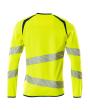 Sweatshirt, moderne Passform Sweatshirt Größe 2XLONE, hi-vis gelb/dunkelpetroleum Produktbild img3 S