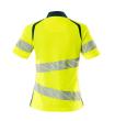 Polo-Shirt, Damenpassform Polo-shirt Größe 5XLONE, hi-vis gelb/dunkelpetroleum Produktbild img3 S