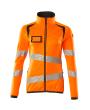 Fleecepullover mit Reißverschluss, Damen Microfleecejacke Größe XL, hi-vis orange/dunkelanthrazit Produktbild