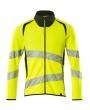 Sweatshirt mit Reißverschluss,modern Fit Sweatshirt mit Reißverschluss Größe 4XL, hi-vis gelb/schwarz Produktbild img1 S