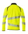 Sweatshirt mit Reißverschluss,modern Fit Sweatshirt mit Reißverschluss Größe 4XL, hi-vis gelb/schwarz Produktbild img3 S