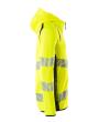 Sweatshirt mit Kapuze, moderne Passform Kapuzensweatshirt Größe M, hi-vis gelb/schwarz Produktbild img4 S