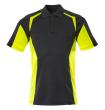 Polo-Shirt, moderne Passform Polo-shirt Größe XS, schwarz/hi-vis gelb Produktbild img1 S