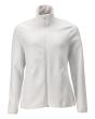 Fleecepullover mit Reißverschluss, Damen Microfleecejacke Größe 2XL, weiss Produktbild