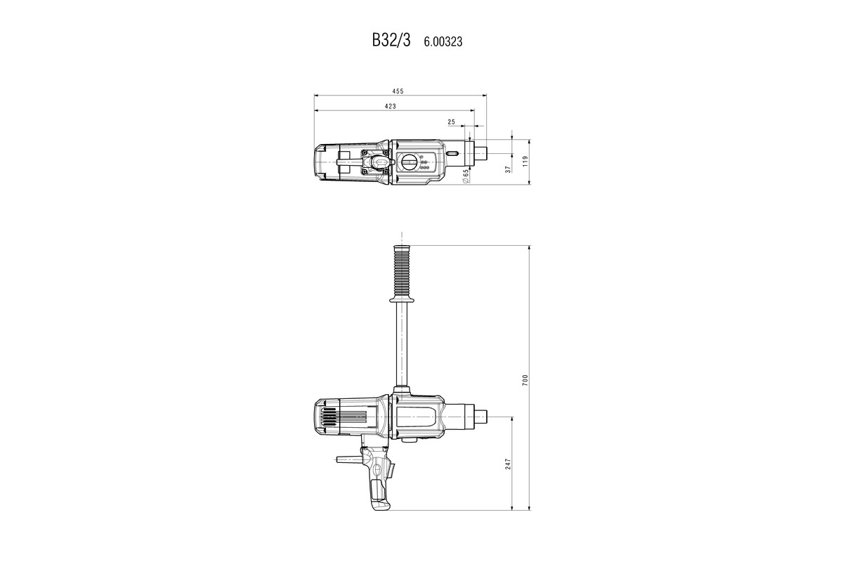 Bohrmaschine B 32/3 (600323000); Karton Produktbild img2 L