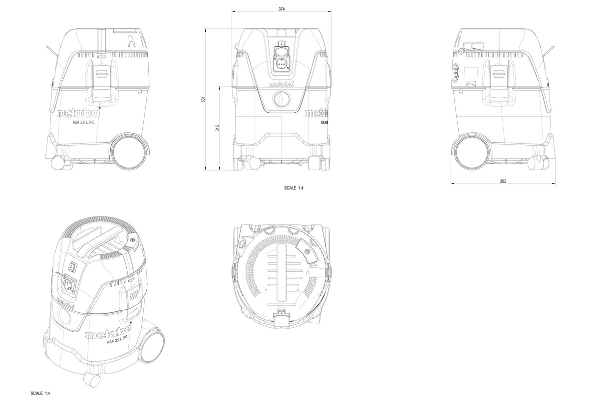 Allessauger ASA 25 L PC (602014000); Karton Produktbild img6 L