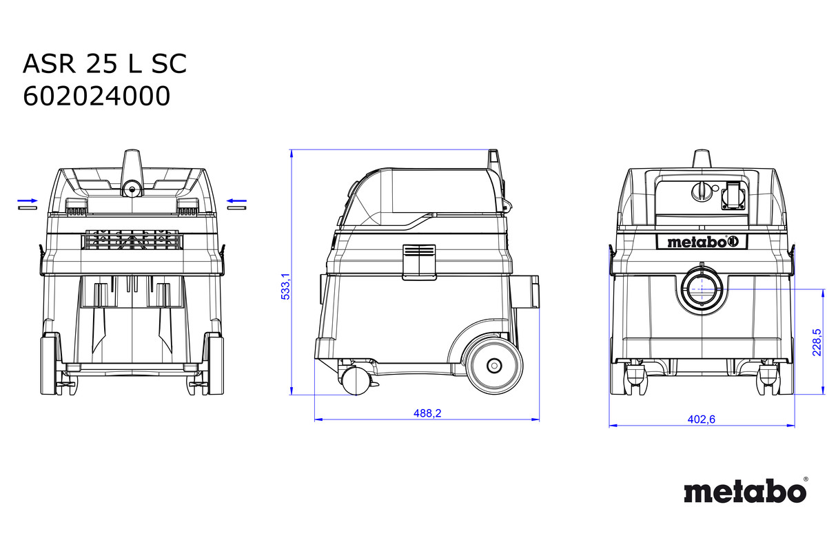 Allessauger ASR 25 L SC (602024000); Karton Produktbild img7 L