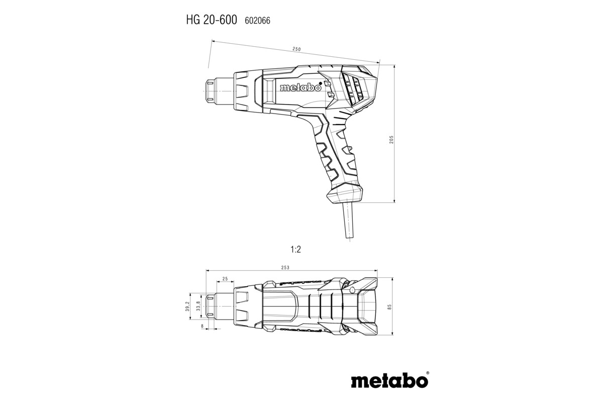 Heißluftgebläse HG 20-600 (602066000); Karton Produktbild img4 L