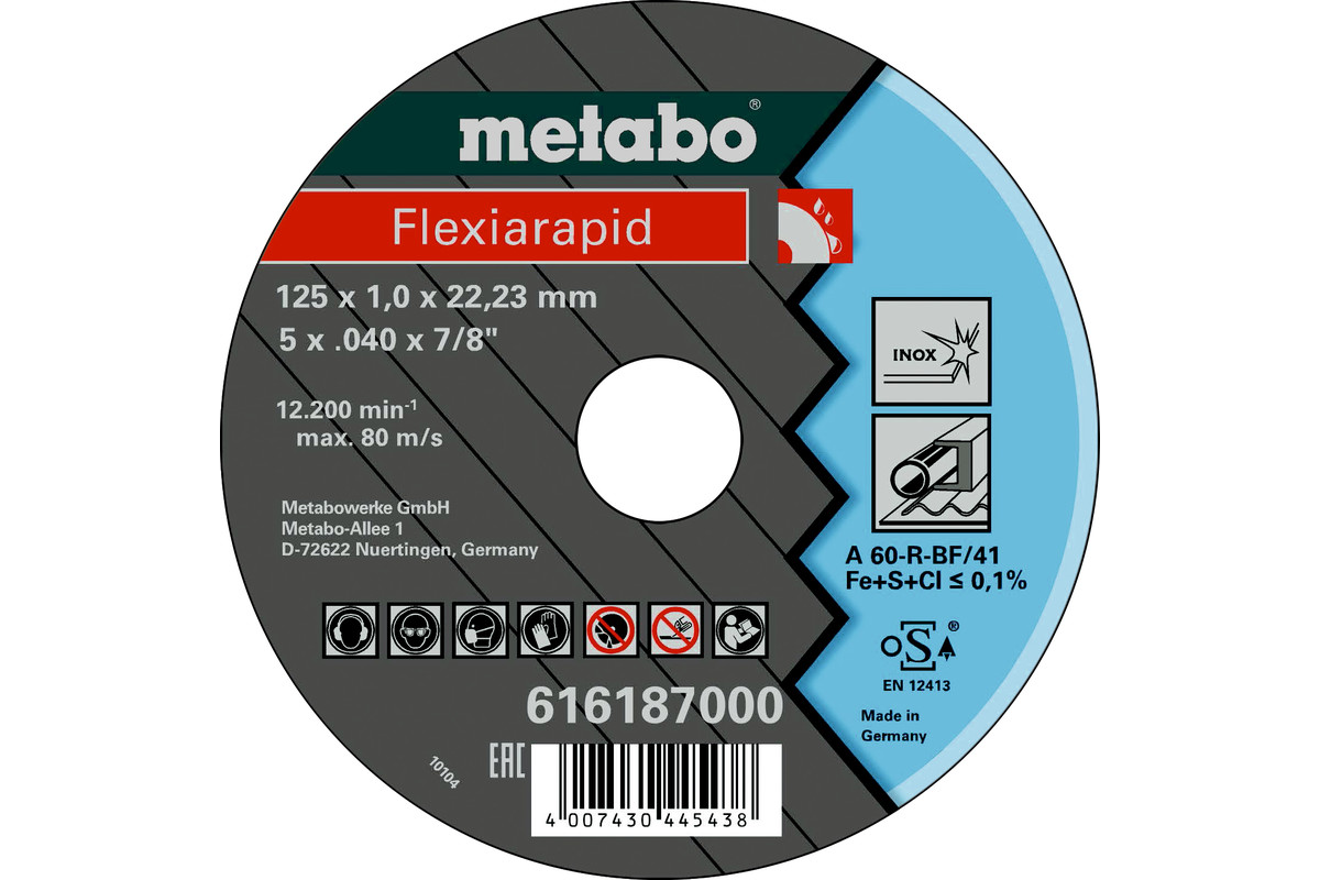 Flexiarapid 125x1,0x22,23 Inox, TF 41 (616187000) Produktbild img1 L