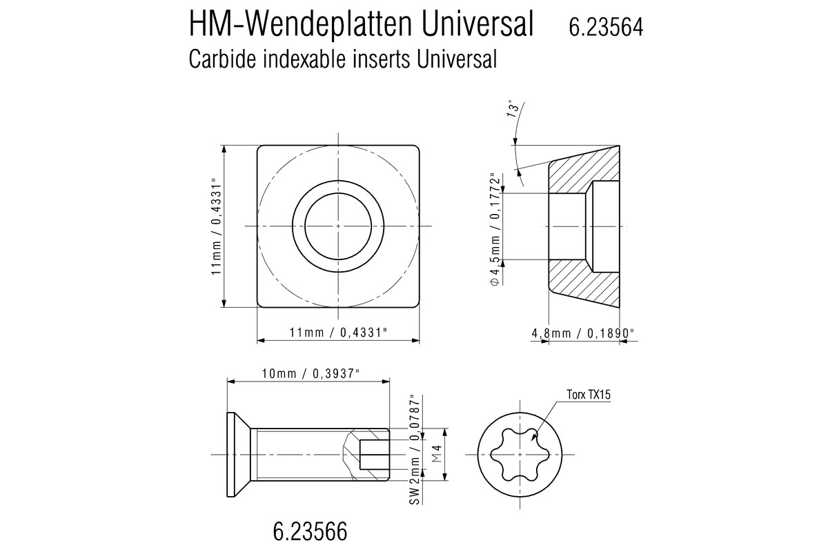 10 HM-Wendeplatten Universal  (623564000) Produktbild img2 L
