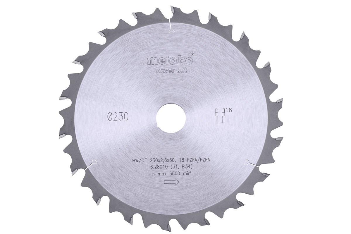 Sägeblatt "power cut wood - professional", 230x30, Z18 FZ/FA 10° (628010000) Produktbild img1 L