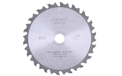Sägeblatt "power cut wood - professional", 230x30, Z18 FZ/FA 10° (628010000) Produktbild img2 L