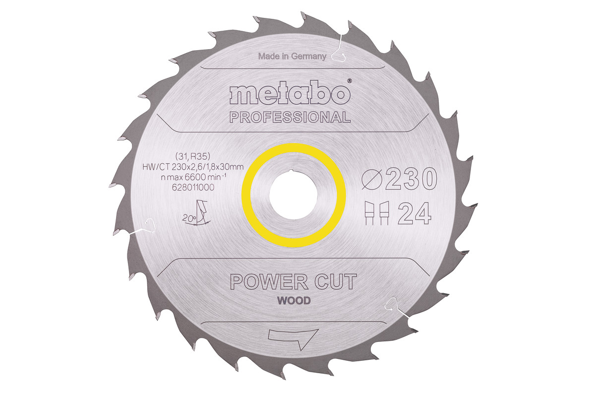 Sägeblatt "power cut wood - professional", 230x30, Z24 WZ 20° (628011000) Produktbild img1 L