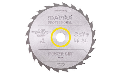 Sägeblatt "power cut wood - professional", 230x30, Z24 WZ 20° (628011000) Produktbild img2 L