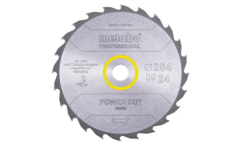 Sägeblatt "power cut wood - professional", 254x30, Z24 WZ 20° (628025000) Produktbild img2 L