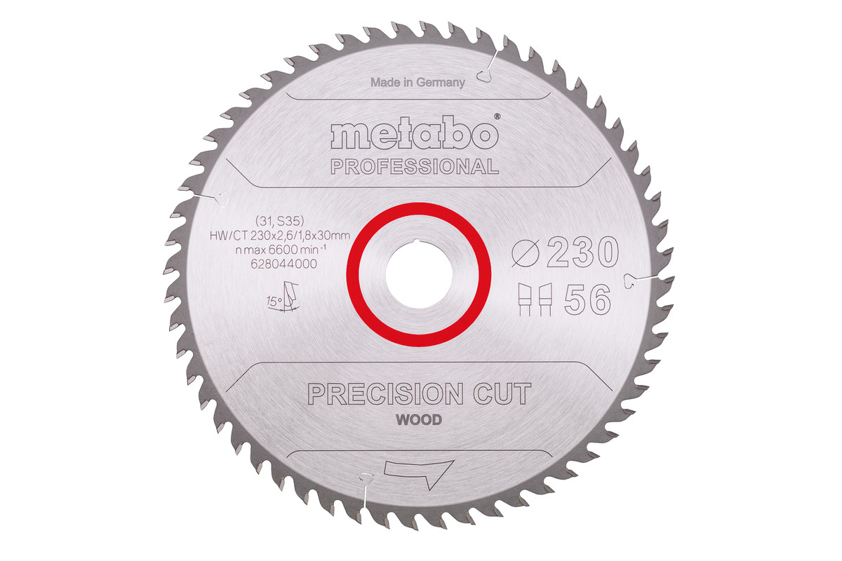Sägeblatt "precision cut wood - professional", 230x30, Z56 WZ 15°  (628044000) Produktbild img1 L