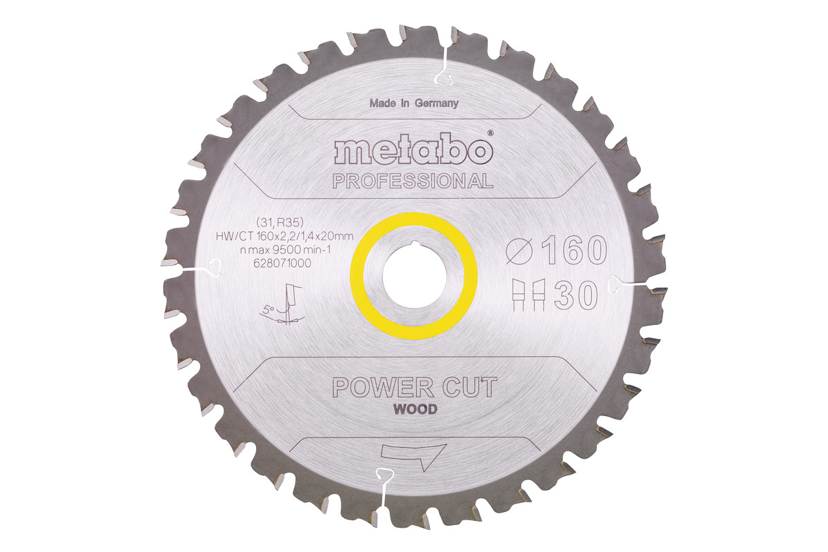 Sägeblatt "power cut wood - professional", 160x20, Z30 WZ 5° (628071000) Produktbild img1 L