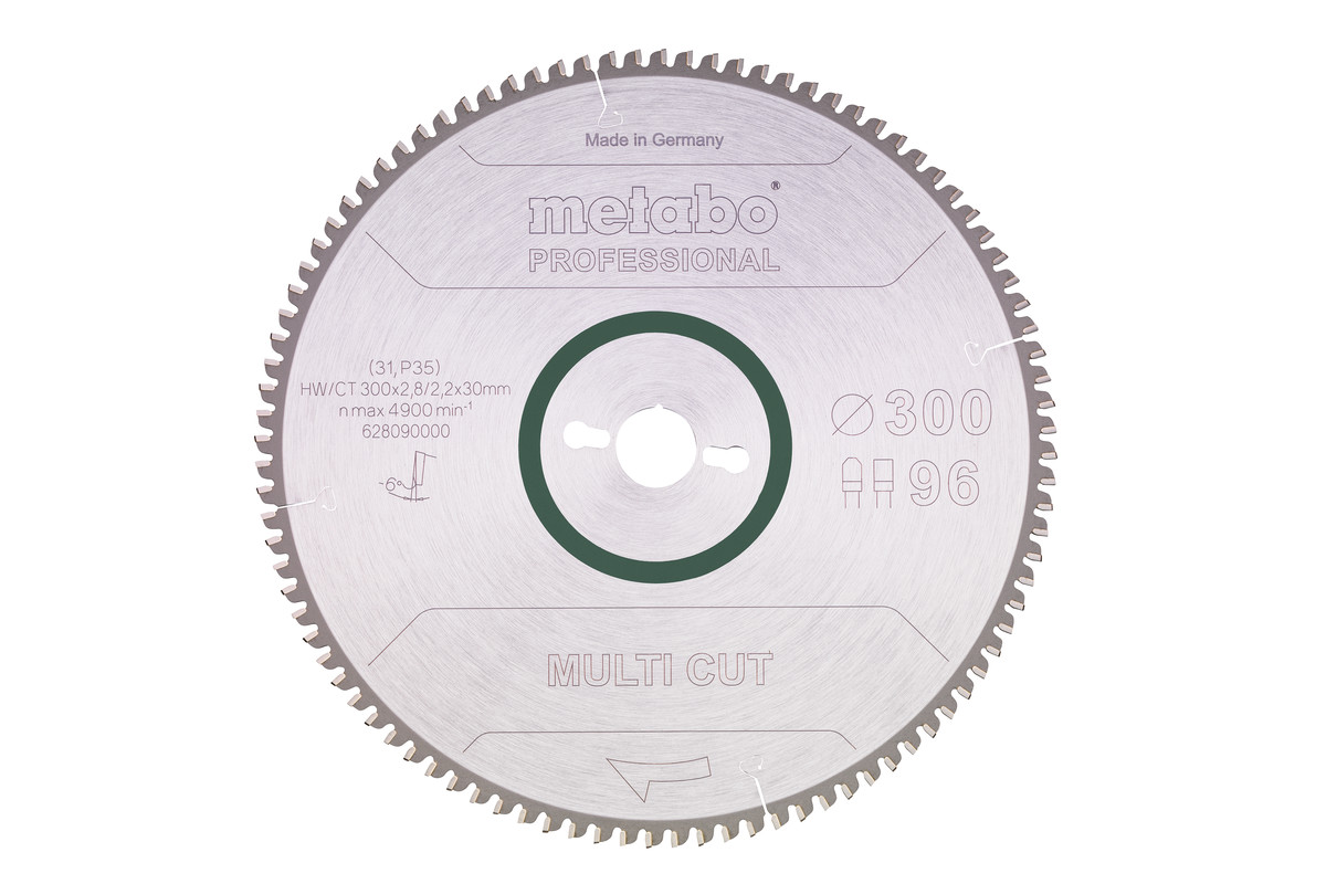 Sägeblatt "multi cut - professional", 300x30, Z96 FZ/TZ, 6°neg. (628090000) Produktbild img1 L