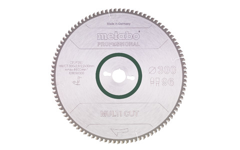 Sägeblatt "multi cut - professional", 300x30, Z96 FZ/TZ, 6°neg. (628090000) Produktbild img2 L