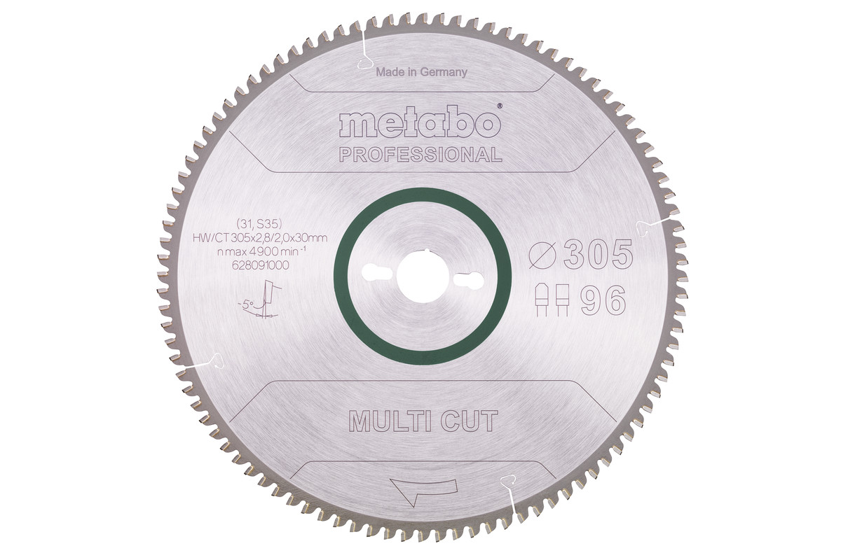 Sägeblatt "multi cut - professional", 305x30, Z96 FZ/TZ, 5°neg. (628091000) Produktbild img1 L