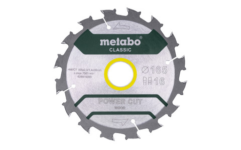 Sägeblatt "power cut wood - classic", 165x30, Z16 WZ 5° /B (628416000) Produktbild img2 L