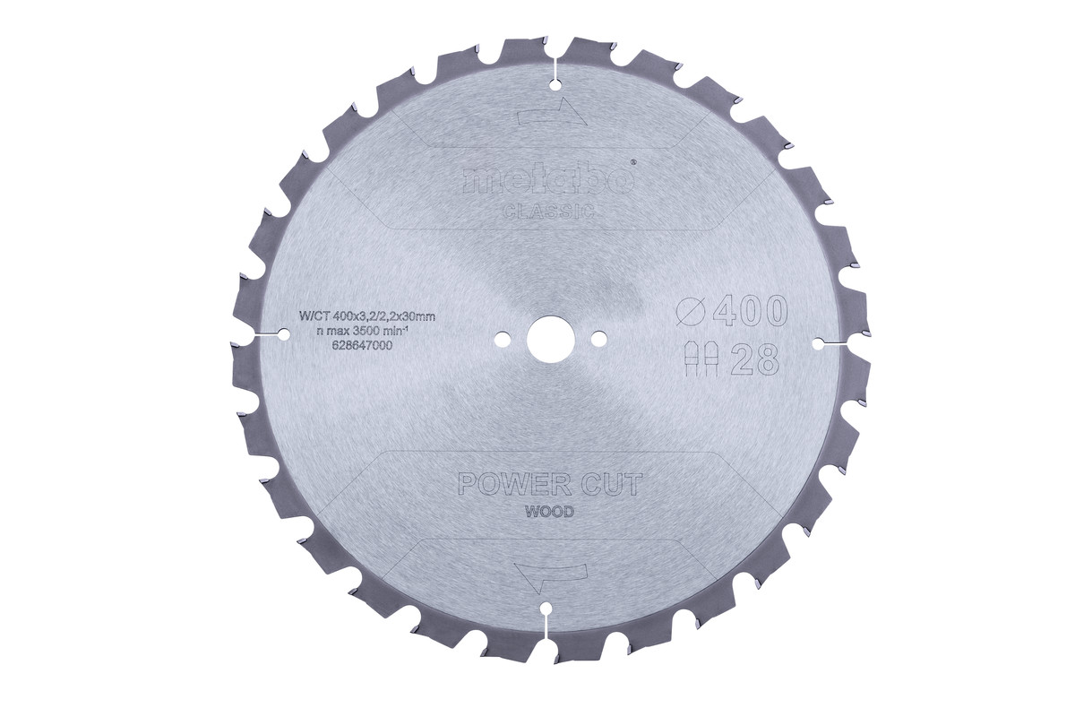 Sägeblatt "power cut wood - classic", 400x30 Z28 TZ 15° (628647000) Produktbild img1 L