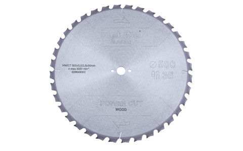 Sägeblatt "power cut wood - classic", 500x30 Z36 TZ 15° (628649000) Produktbild img2 L