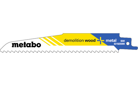 5 Säbelsägeblätter "demolition wood + metal" 150 x 1,6 mm (631925000) Produktbild img2 L