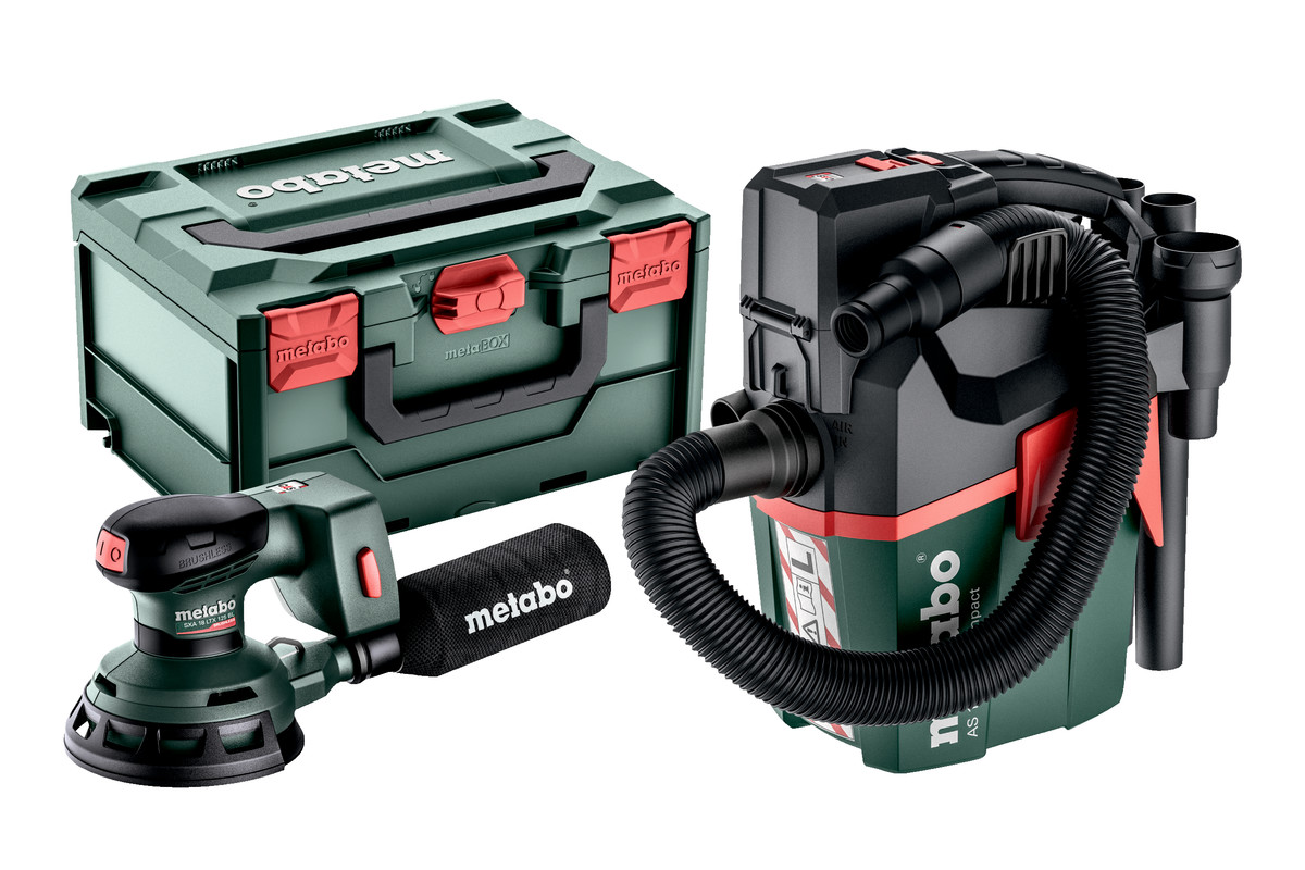 Set Akku-Exzenterschleifer SXA 18 LTX 125 + Akku-Sauger AS 18 L PC Compact (691199000); Produktbild img1 L