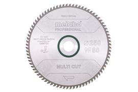 Sägeblatt "multi cut - professional", 250x30, Z80 WZ, 10° (628087000) Produktbild