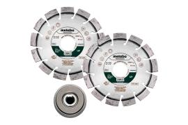Set: 2xDiamanttrennscheibe 115x22,23mm, "UP"+ 1xQuickspannmutter M 14 (628581000) Produktbild