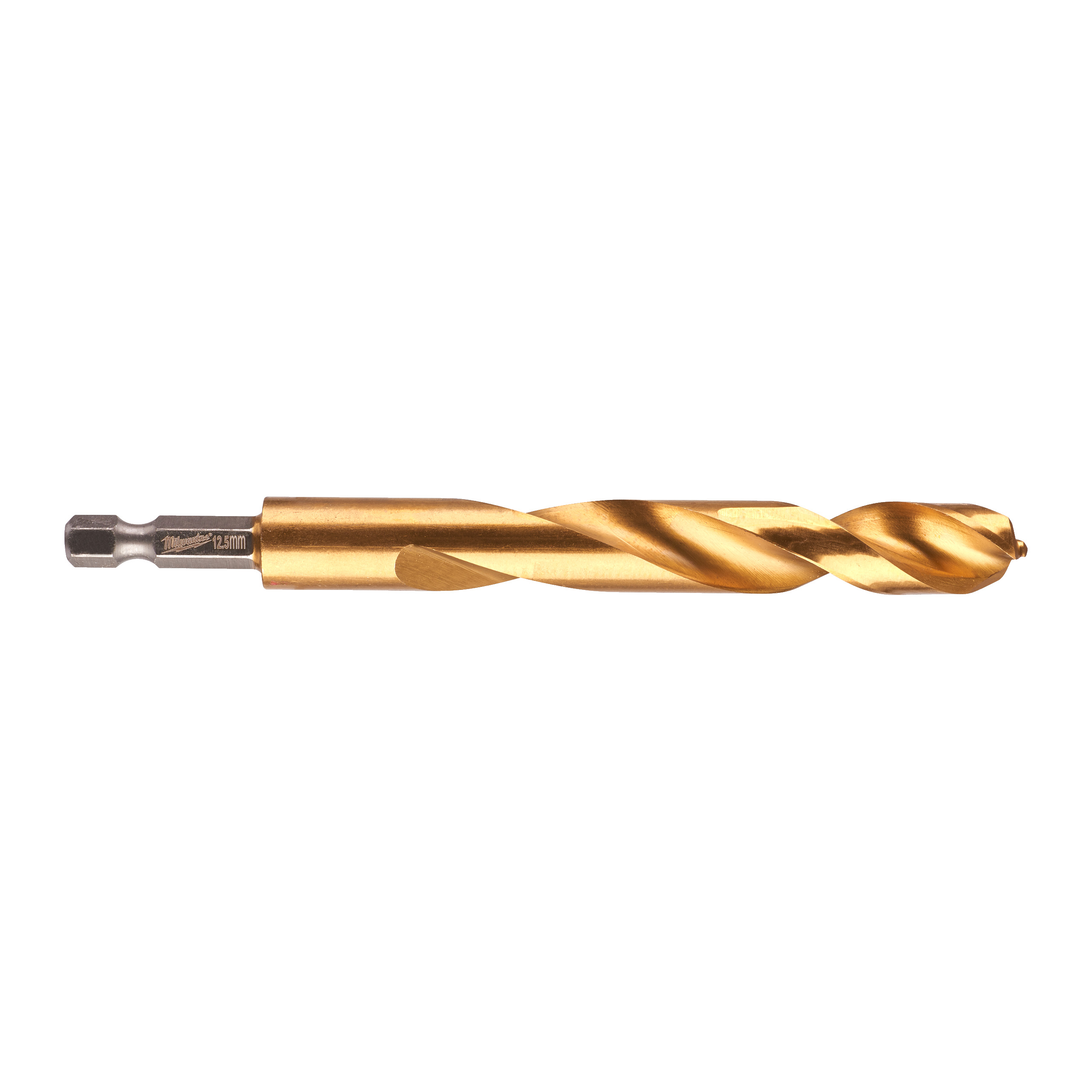 SHOCKWAVE Metallbohrer HSS-G RED HEX Titan 1/4", 12,5 x 128 mm Milwaukee  Produktbild img1 L