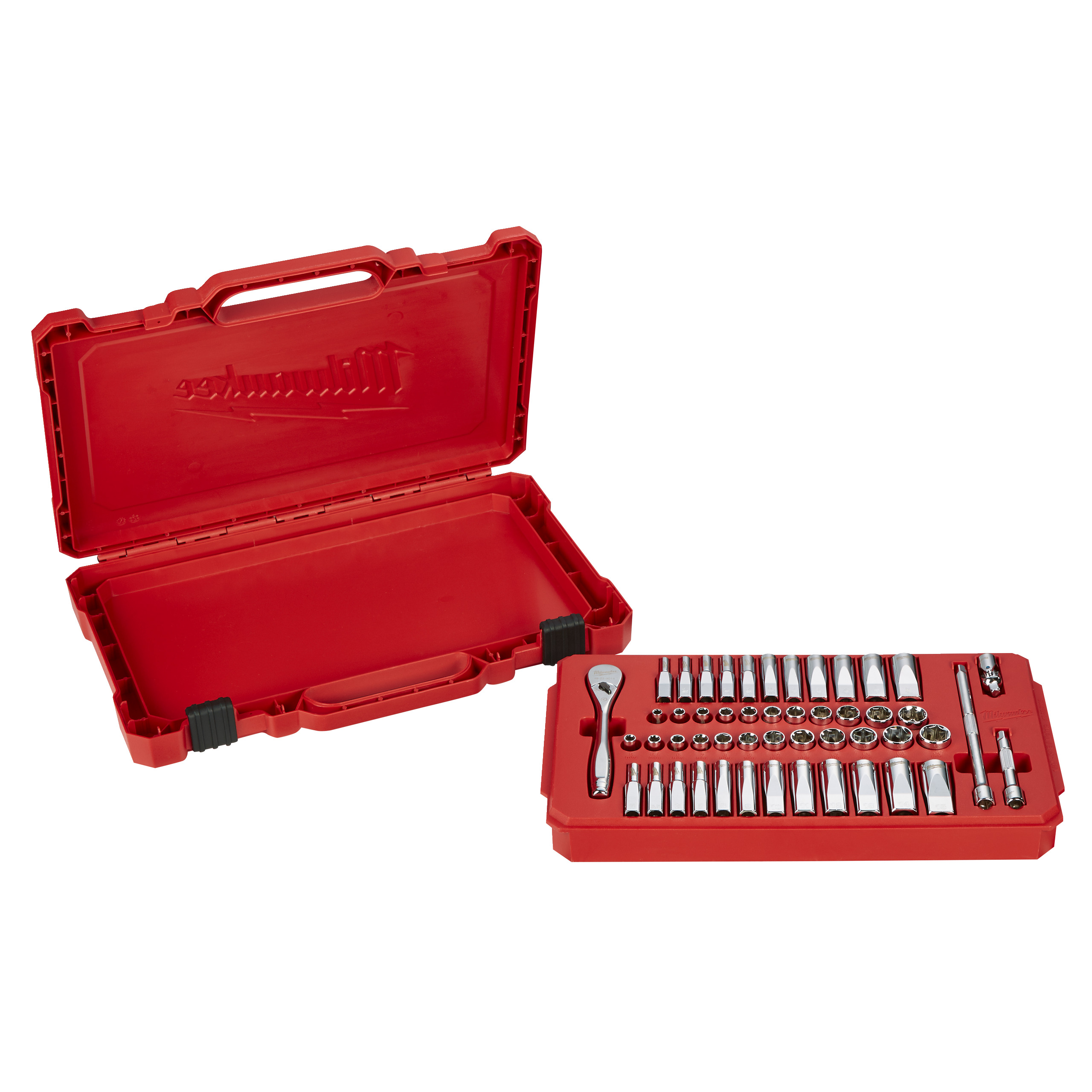 Ratschen- und Steckschlüsseleinsatz Set 1/4" imperial & metrisch, 50-teilig Milwaukee Produktbild img7 L