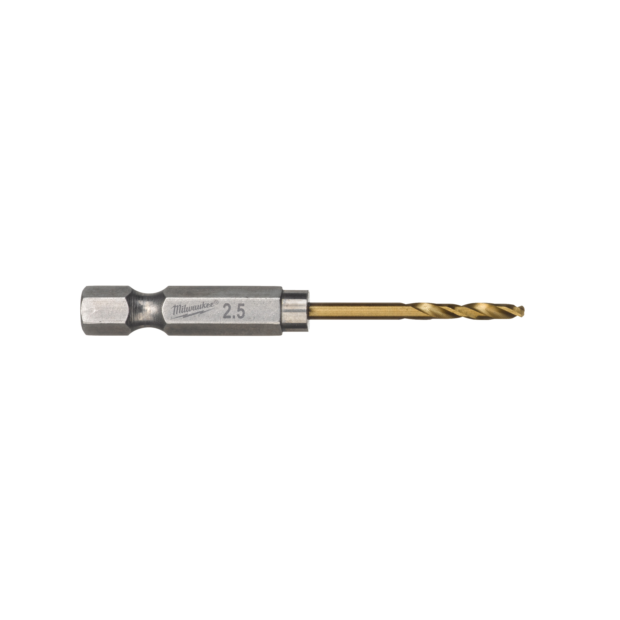 SHOCKWAVE Metallbohrer HSS-G RED HEX Titan 1/4" 10er Pack, 2,5 x 62 mm Milwaukee  Produktbild img1 L
