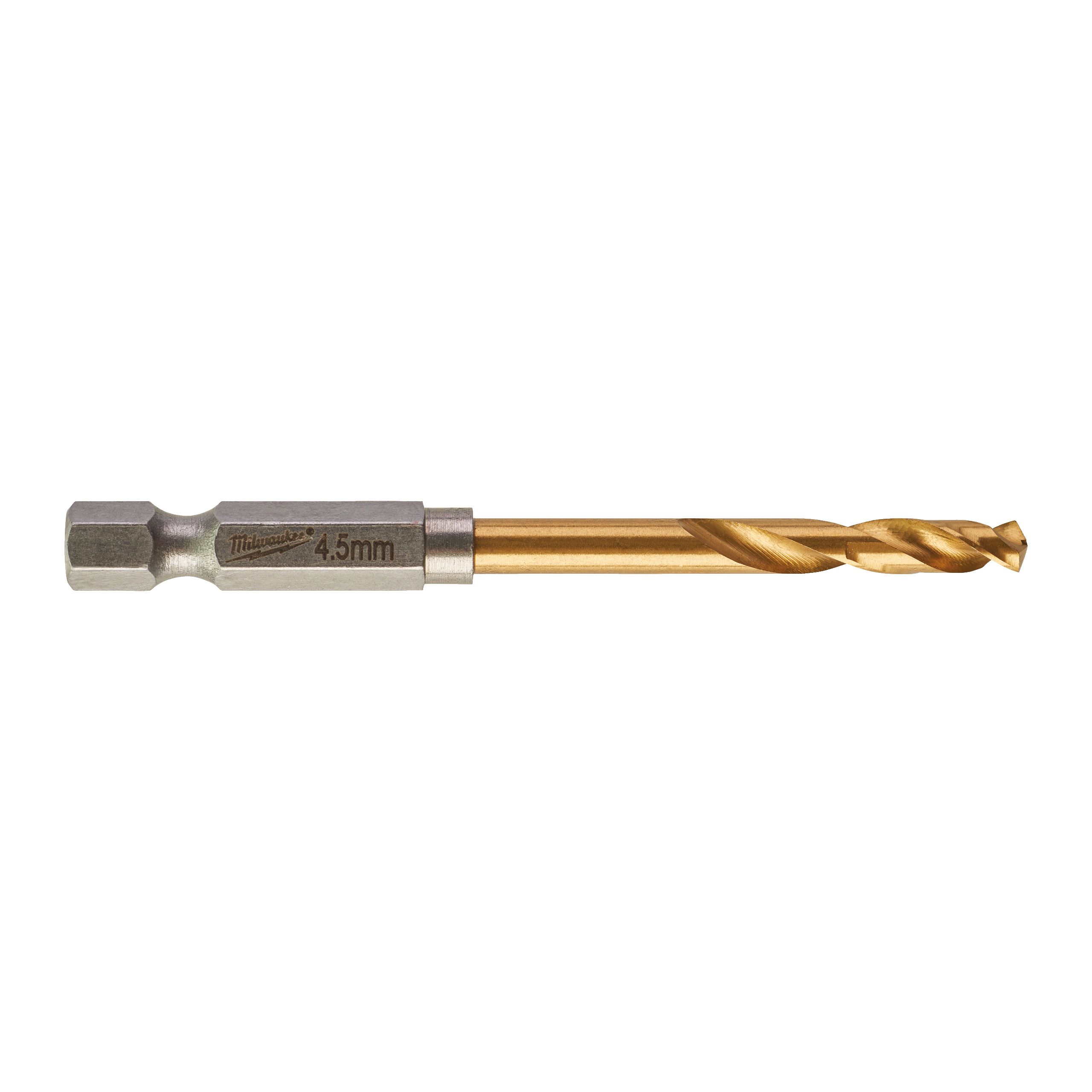 SHOCKWAVE Metallbohrer HSS-G RED HEX Titan 1/4" 10er Pack, 4,5 x 76 mm Milwaukee Produktbild img1 L