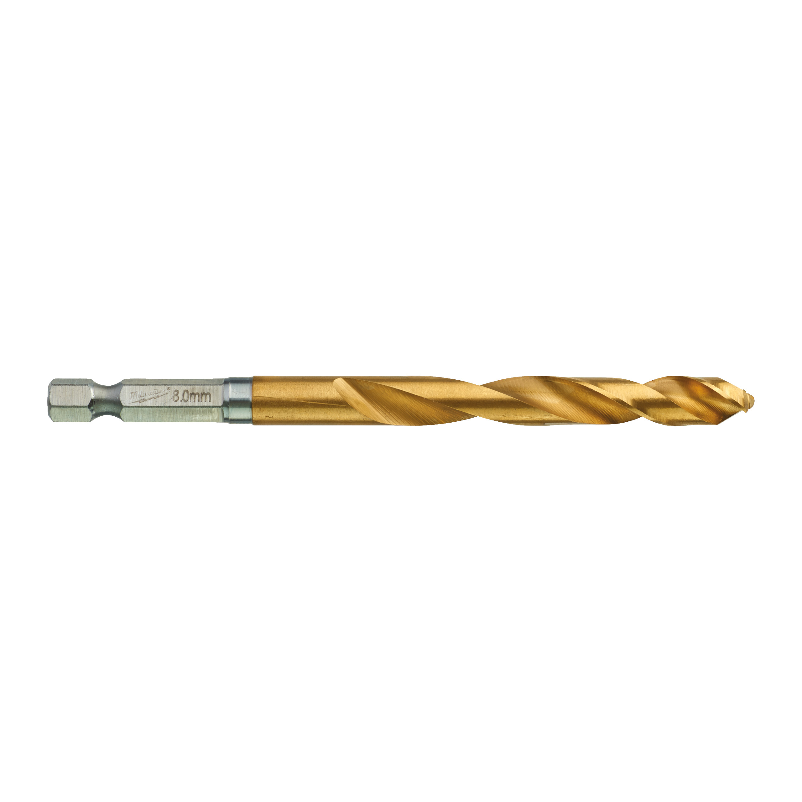 SHOCKWAVE Metallbohrer HSS-G RED HEX Titan 1/4" 5er Pack, 8,0 x 111 mm Milwaukee Produktbild img1 L