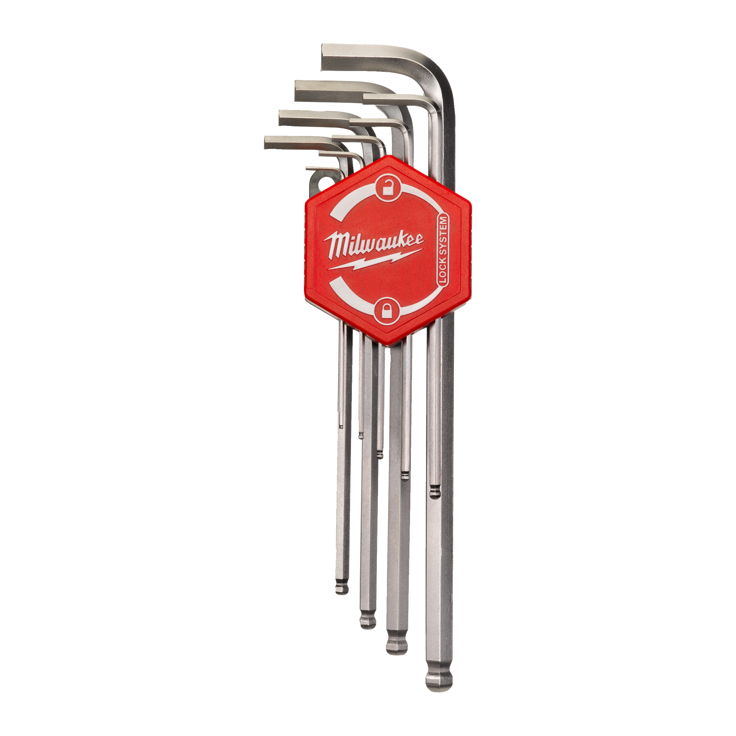Innensechskantschlüssel-Satz metrisch, 9-teilig: 1.5, 2, 2.5, 3, 4, 5, 6, 8, 10 mm Milwaukee Produktbild img1 L