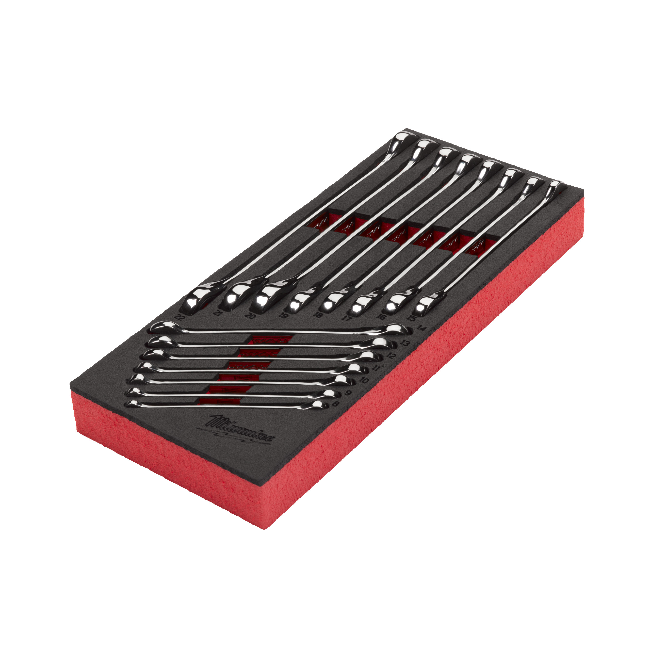 MAX BITE Ratschen-Ringmaulschlüssel Einlage, 15-teilige Einlage für Werkstattwagen 78 cm Milwaukee Produktbild img5 L