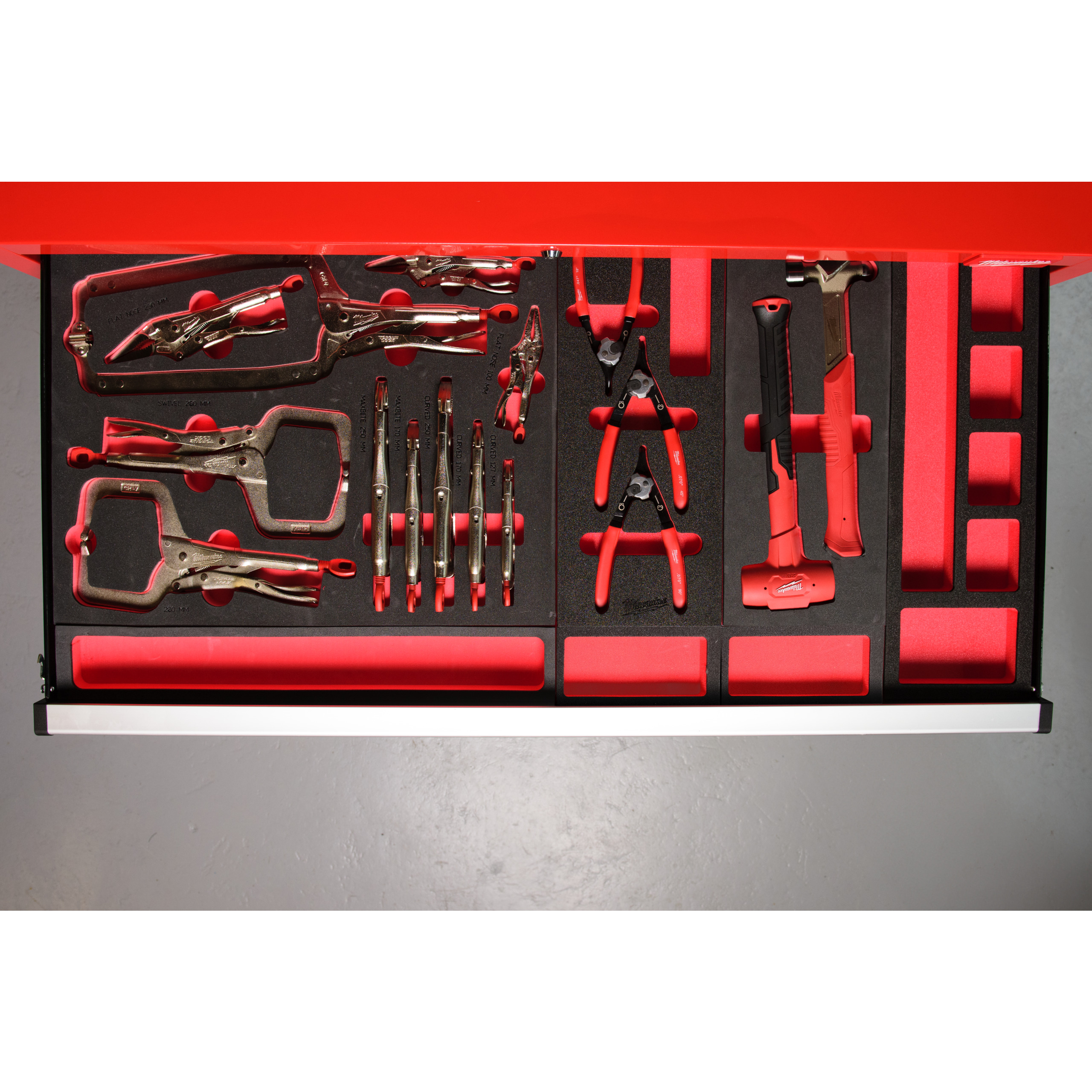 Schaumstoffeinlage Füllstück, Füllstück 46" / 117 cm Werkstattwagen, 11,5 cm für 68 cm Schublade Milwaukee  Produktbild img4 L