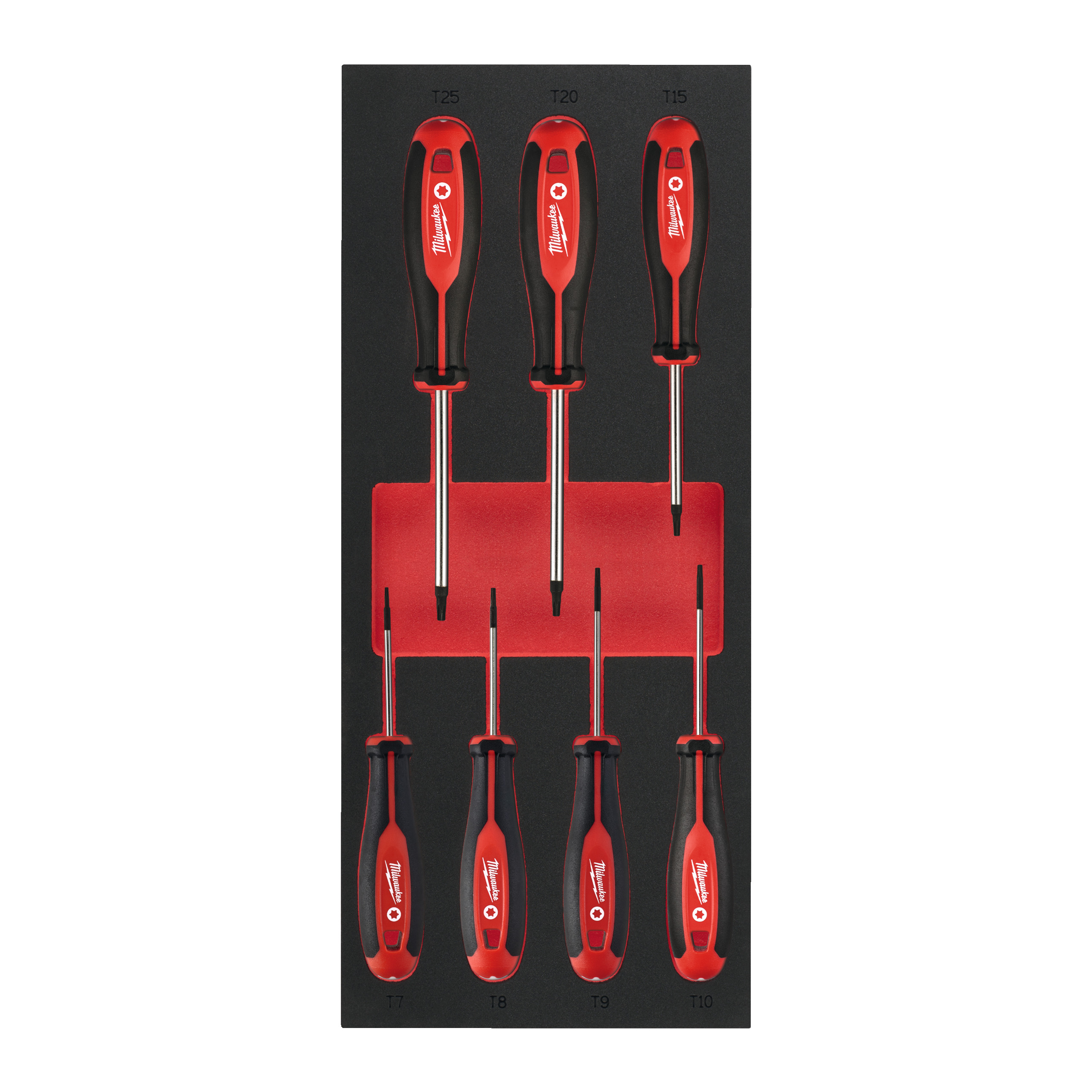 Tri-Lobe Schraubendreher Einlage, 7-teilige TX Einlage für Werkstattwagen 78 cm Milwaukee  Produktbild img1 L