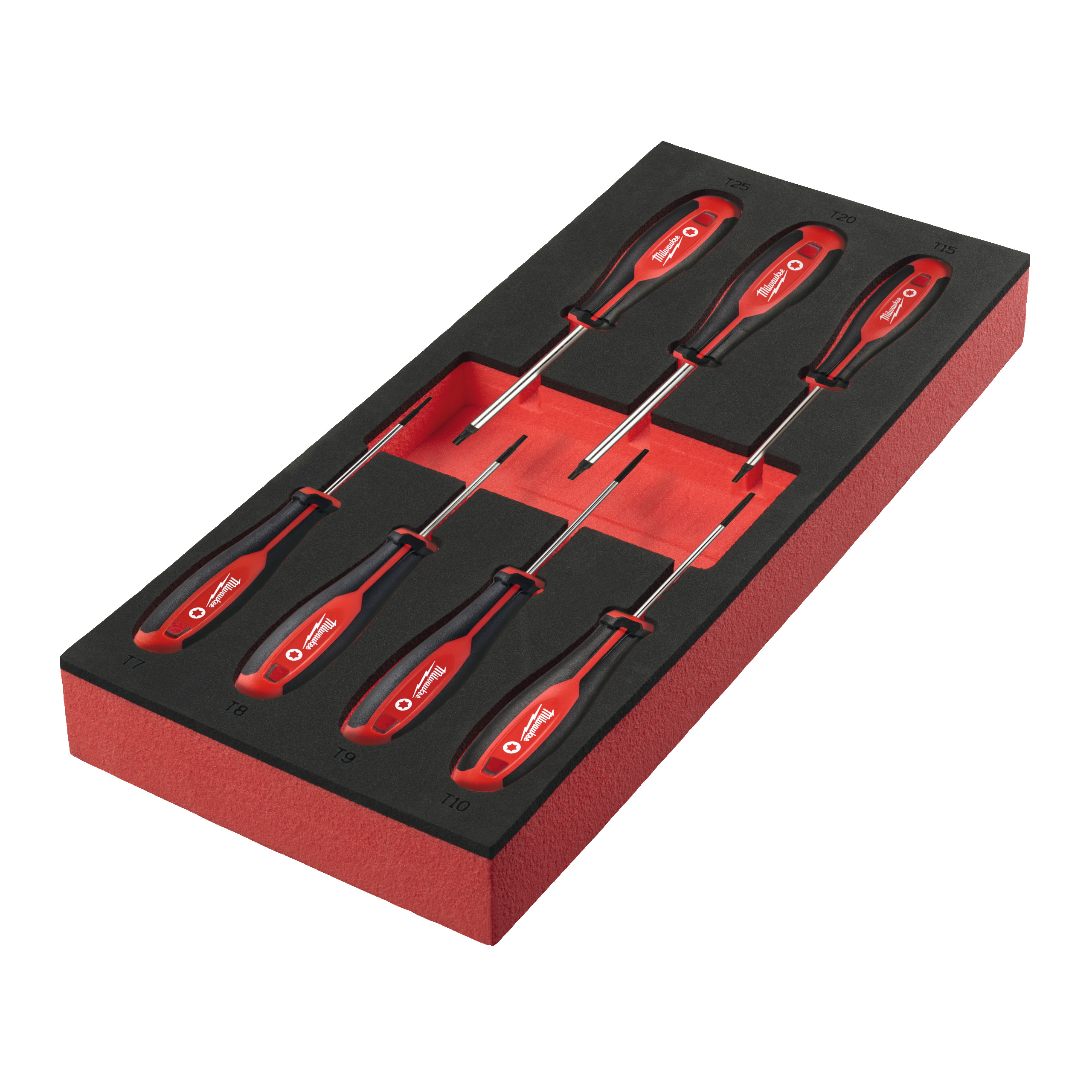 Tri-Lobe Schraubendreher Einlage, 7-teilige TX Einlage für Werkstattwagen 78 cm Milwaukee  Produktbild img3 L