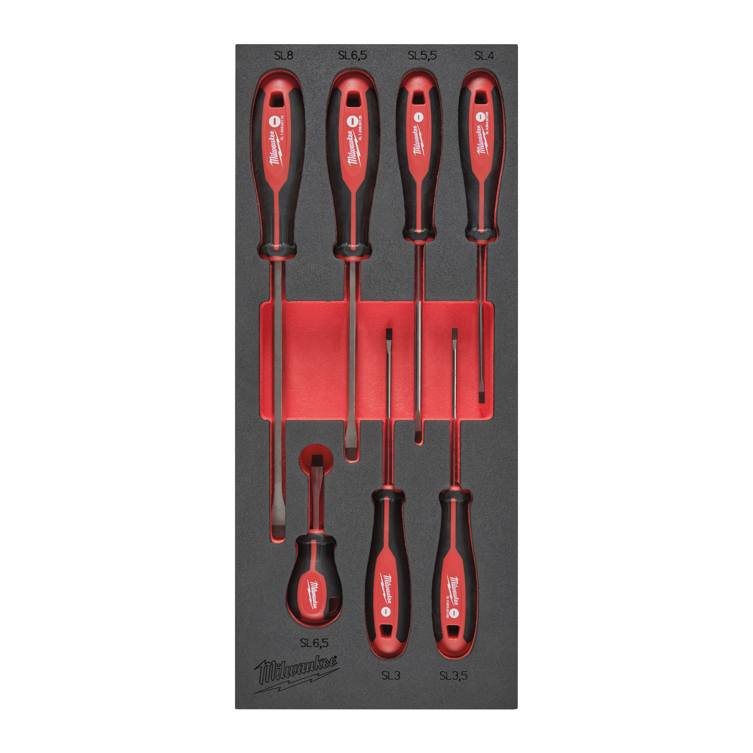 Tri-Lobe Schraubendreher Einlage, 7-teilige SL Einlage für Werkstattwagen 78 cm Milwaukee  Produktbild img1 L