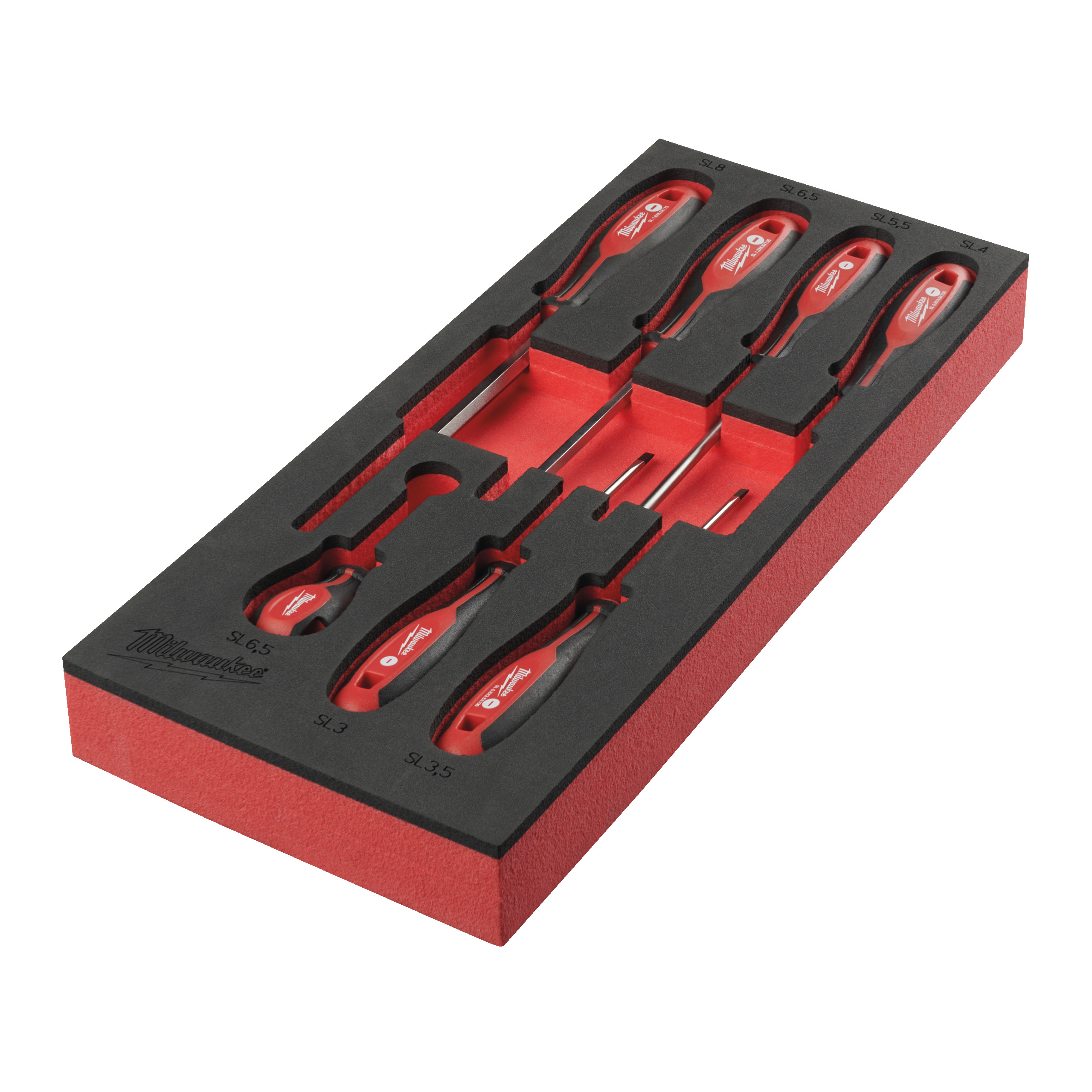 Tri-Lobe Schraubendreher Einlage, 7-teilige SL Einlage für Werkstattwagen 78 cm Milwaukee  Produktbild img3 L