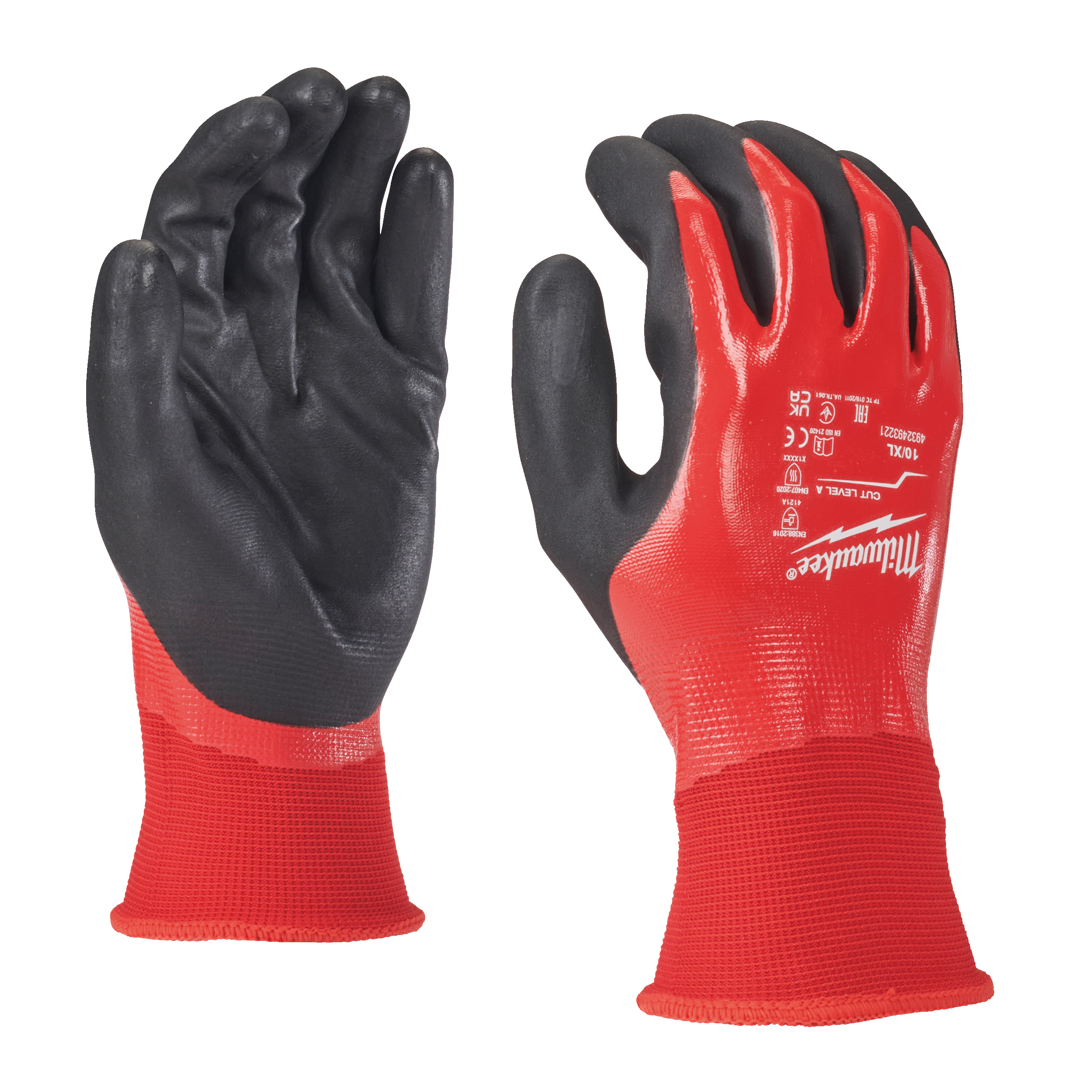 Vollgetauchte Schnittschutzhandschuhe Klasse 1/A, Größe 11 (XXL) 12er Pack Milwaukee  Produktbild img1 L