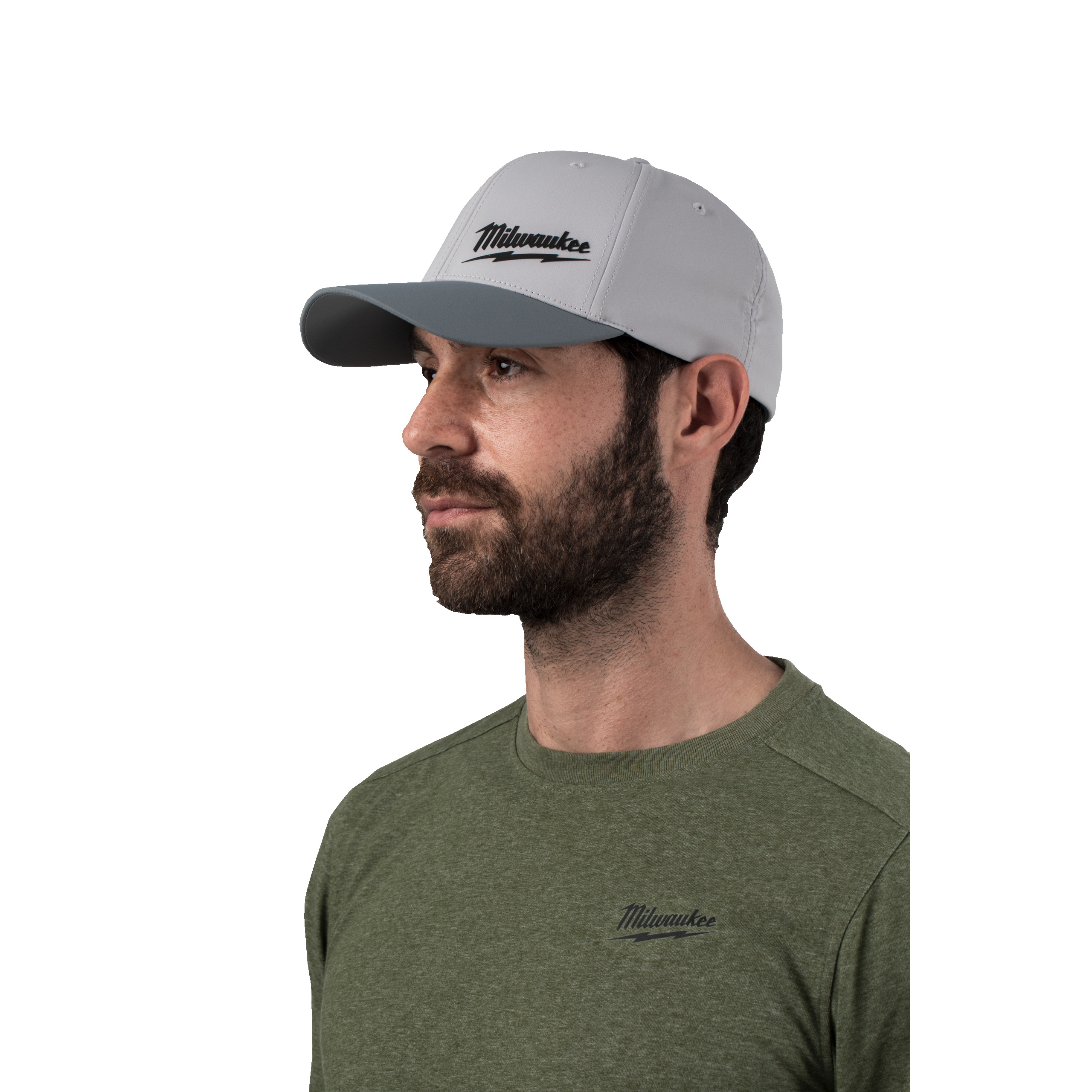 BCPGR-L/XL, Performance Baseball Kappe grau Größe L/XL mit UV-Schutz Milwaukee  Produktbild img4 L