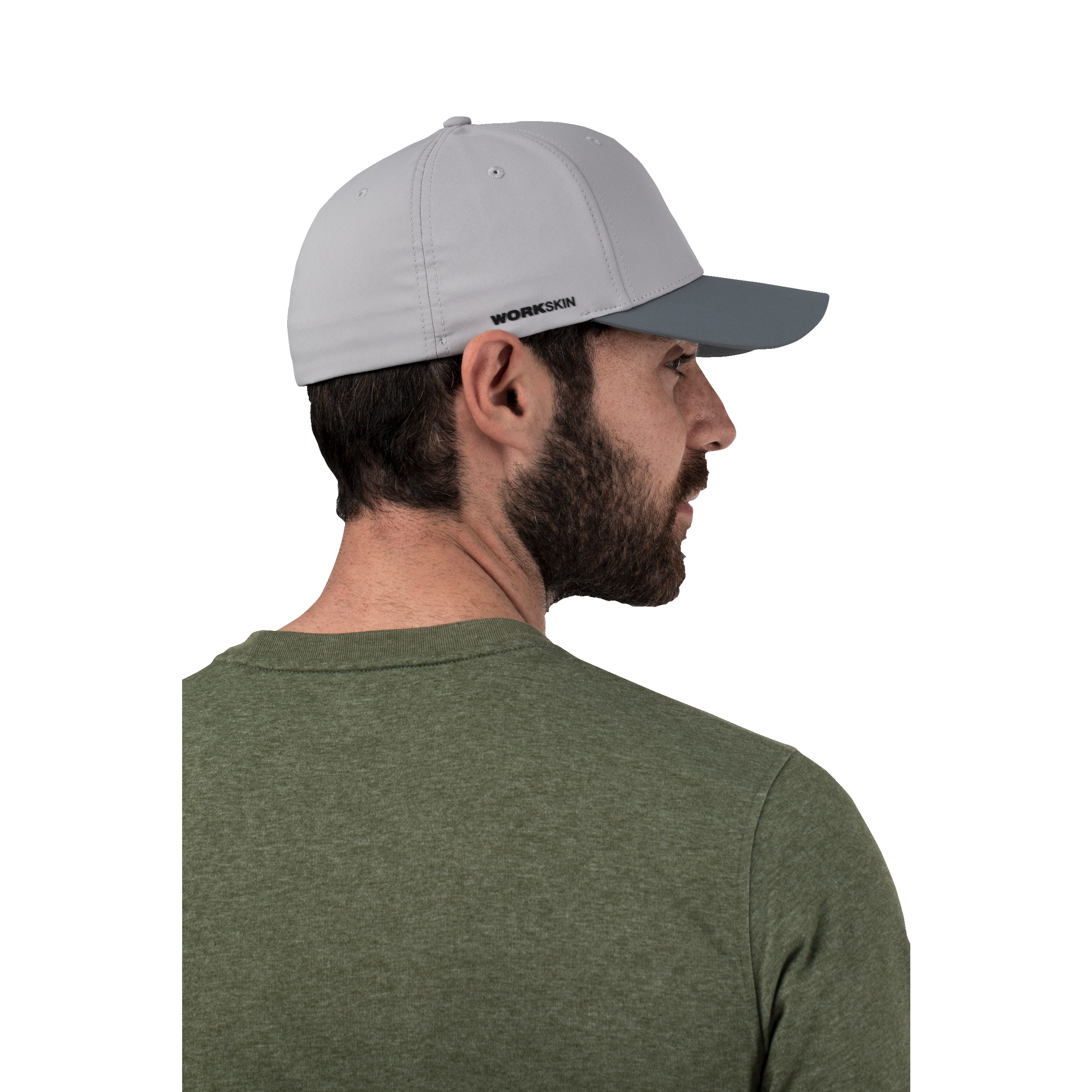 BCPGR-L/XL, Performance Baseball Kappe grau Größe L/XL mit UV-Schutz Milwaukee  Produktbild img5 L